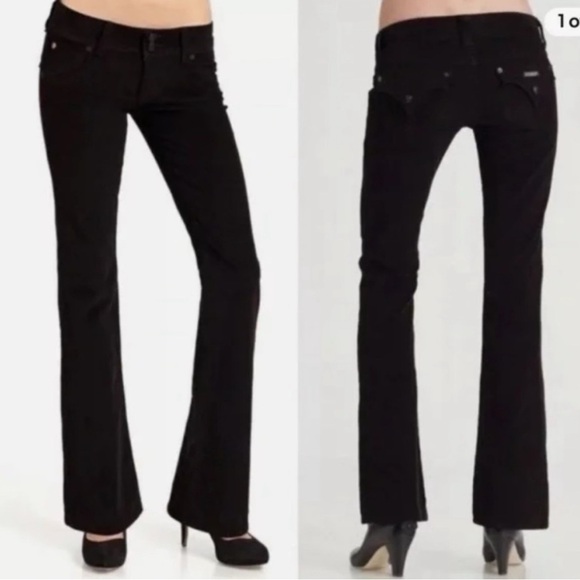 Hudson | Black Boot Cut Corduroy Jeans with Stretch | Sz 28 - Picture 1 of 11